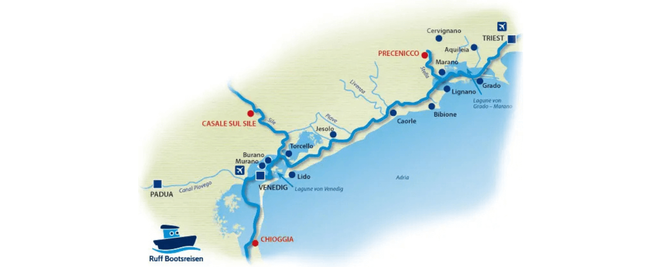 Venedig Wasserkarte Venedig Wasserkarte